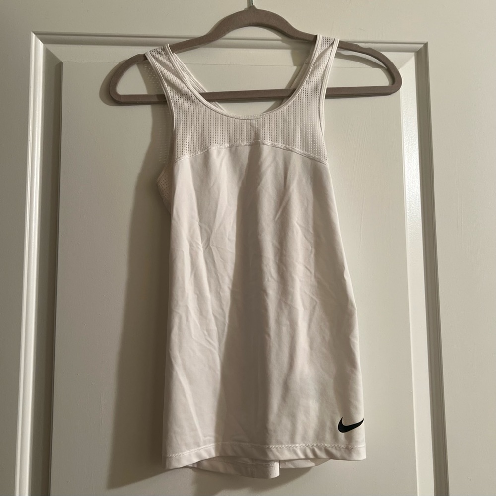 Nike White Athletic Tank